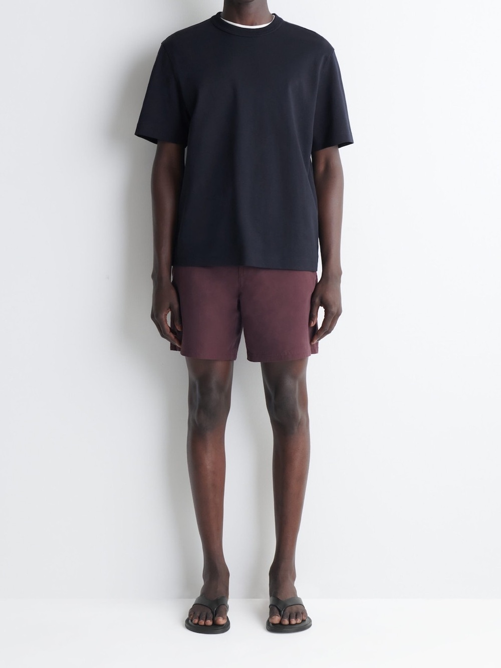 COS Burgundy Drawstring Skirt